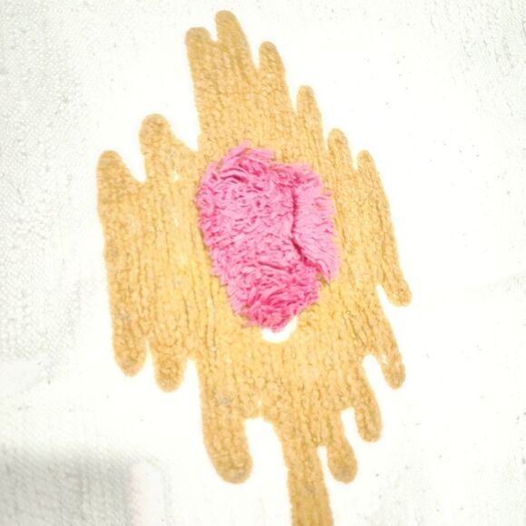 Anthro Tufted Flowers Tasseled Throw Blanket - Picture 7 of 13